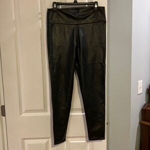 Vegan leather leggings